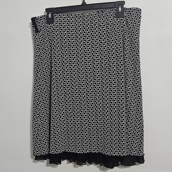 Y2K Vintage Double Layer Geometric Skirt. Size L - Picture 1 of 7